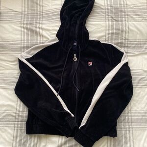 Fila Velour Zip up Hoodie